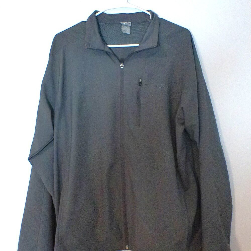 Champion Men’s Full Zip Jacket Gray Performance Lightweight Athletic Size M